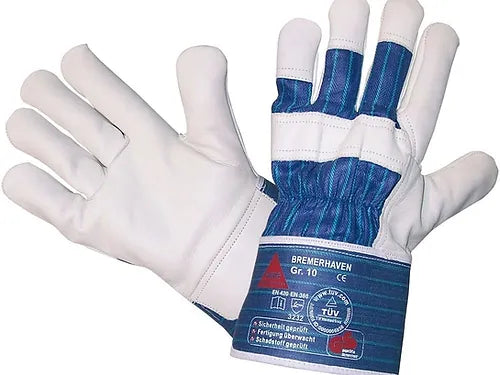 Sicherheitshandschuhe aus Vollleder - "Bremerhaven" von HASE