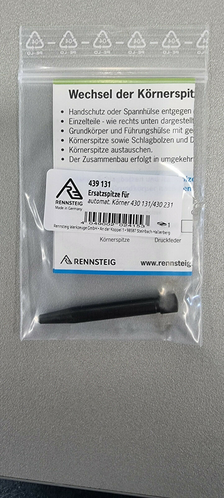 Rennsteig Ersatzspitze für Automatikkörner 180-250N 439 131