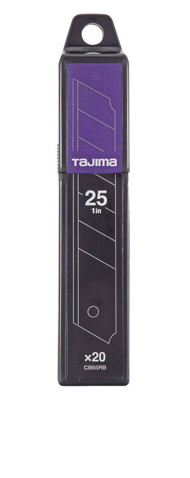 Tajima 20x Razar Black Blade Cuttermesserklinge Abbrechklinge 25mm CB65RB-20H-K1