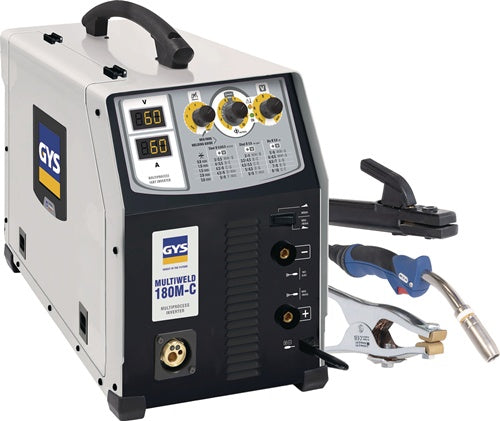 GYS MIG/MAG-Schweißanlage MULTIWELD 180M-C mit Zubehör 30-180 A gasgekühlt