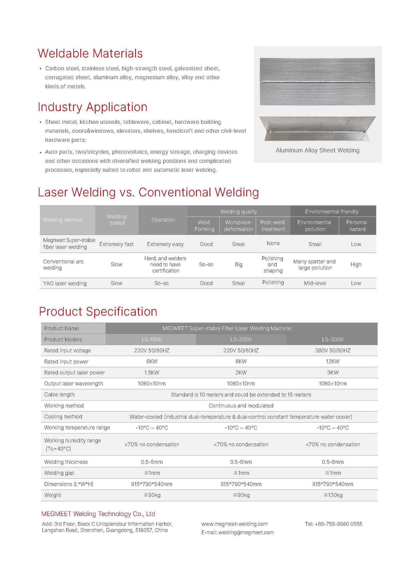 MEGMEET Laser Handschweißgerät LUX-1500 wassergekühlt Ready-to-Weld Ein-Draht-Vorschub