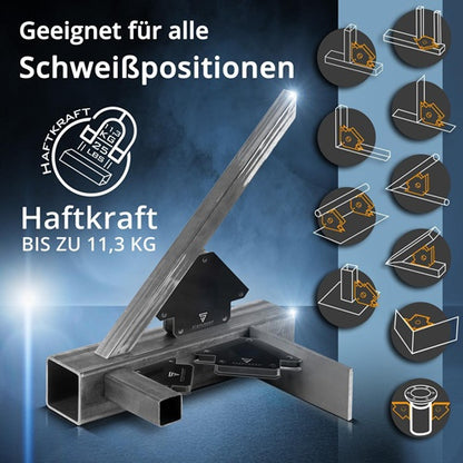 STAHLWERK Magnet-Schweißwinkel 120x85x14 mm 45, 90 und 135 ° 4er Set
