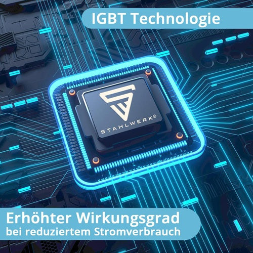 STAHLWERK Elektrodenschweißgerät ARC 200 Puls Pro mit Zubehör 10-200 A