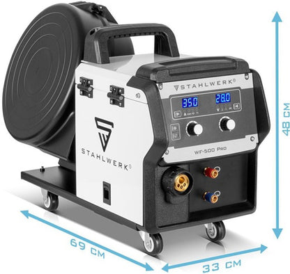 STAHLWERK Schutzgasschweißgerät MIG MAG 350 DP IGBT Einzelgerät mit Zubehör 60-350 A luftgekühlt 3 m