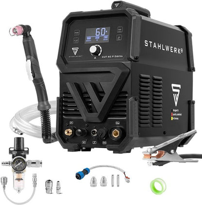 STAHLWERK Plasmaschneider CUT 60 P Digital Einzelgerät mit Zubehör