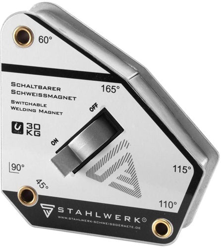 STAHLWERK Magnet-Schweißwinkel 66 lbs