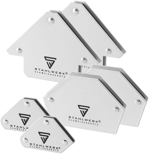 STAHLWERK Magnet-Schweißwinkel 9 & 25 lbs 45, 90 und 135 °