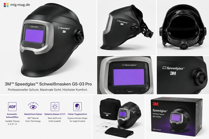 3M Speedglas G5-01 Schweißmaske mit Automatikschweißfilter G5-01TW / G5-01VC