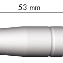 Gasdüse stark konisch Ø9,5 x 53 mm MB 15