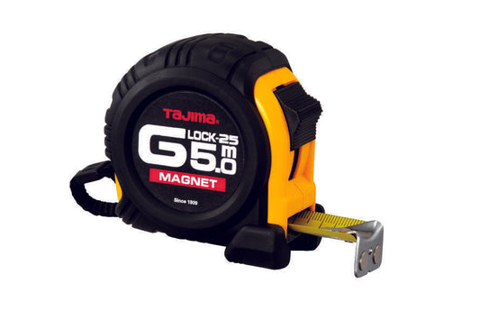 Tajima Rollbandmaß Bandmaß G Lock-25 5.0 m magnetisch starker Gehäuseschutz