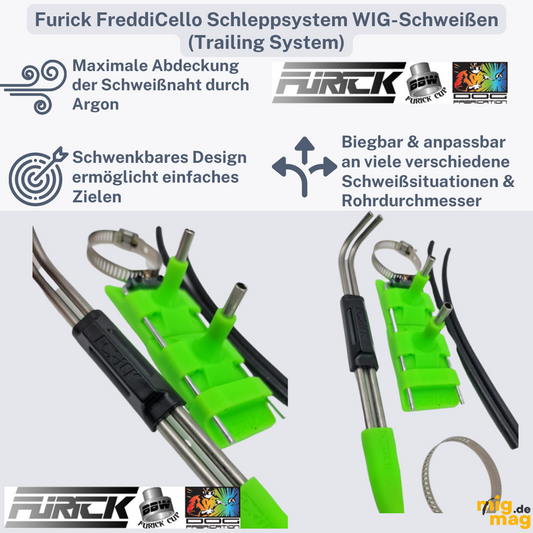 Furick FreddiCello Schleppsystem WIG-Schweißen (Trailing System) TSFC