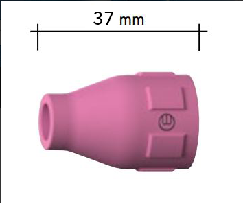 Gasdüse Keramik, Länge 37,0mm - verschiedene Durchmesser / Nennweiten