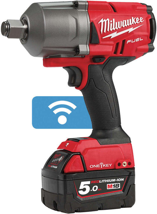 Milwaukee M18 ONEFHIWF34-502X - ONE-KEY Schlagschrauber 3⁄4zoll Sprengring + Akku