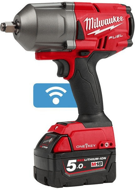 Milwaukee M18 ONEFHIWF12-502X–ONE-KEY Schlagschrauber 1⁄2 zoll Sprengring + Akkus