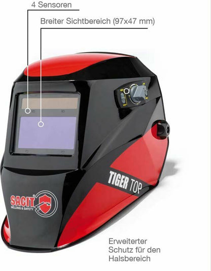Sacit - Automatik-Schweißhelm Tiger Top