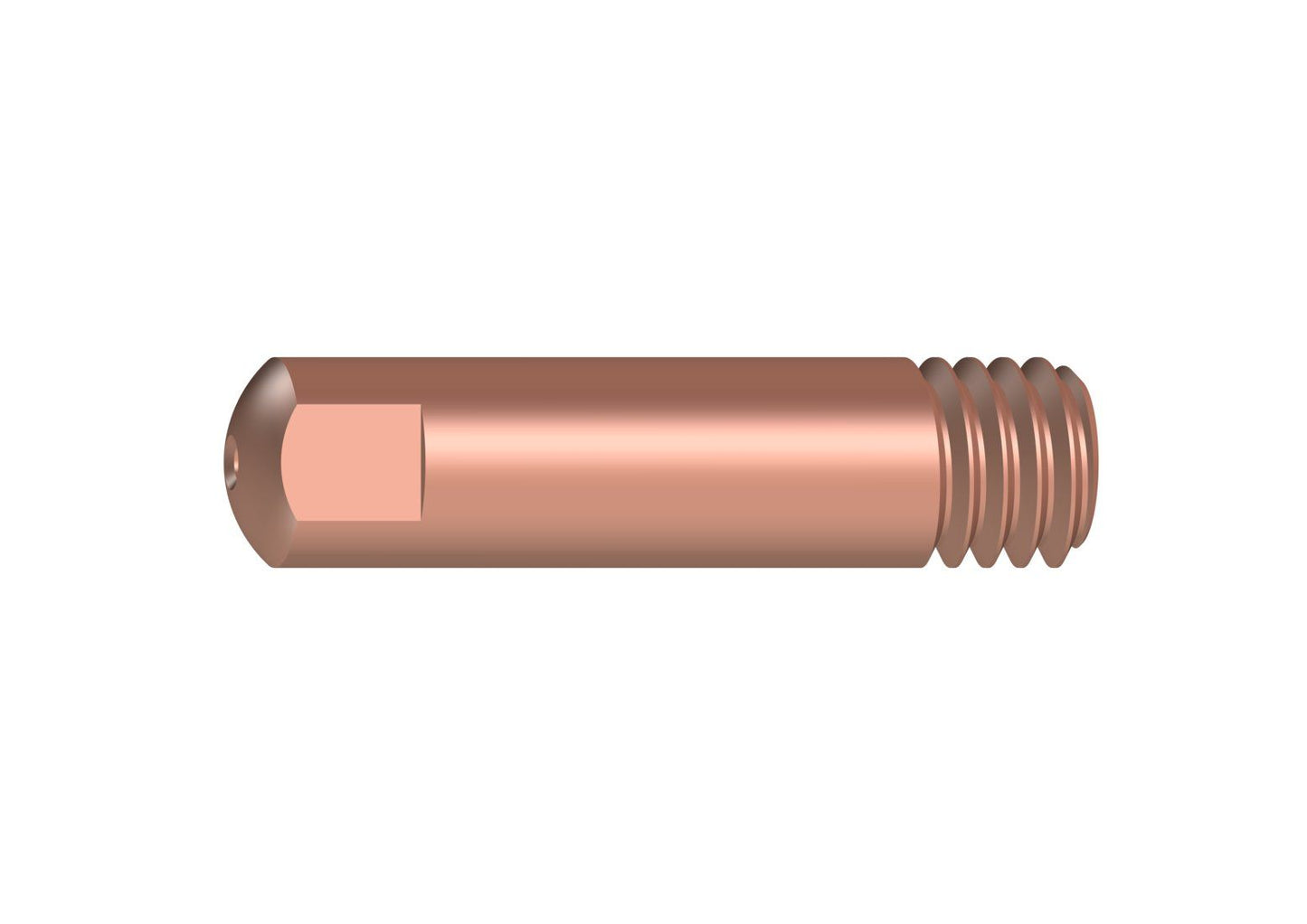 Stromdüse E-Cu M6 für Aludraht x 25mm verschiedene Ø0,8/1,0mm MB 15  (10 Stück)