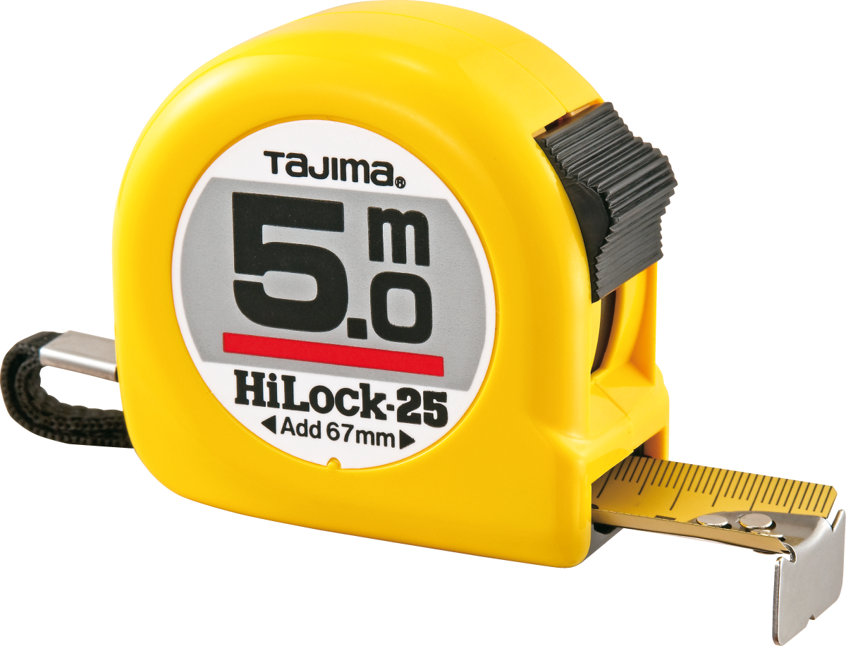 Tajima Bandmaß | mit Schlaufe und Clip, schlagfestes ABS-Gehäuse 5m