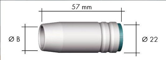 Gasdüse konisch NW Ø 15.0 MB 25