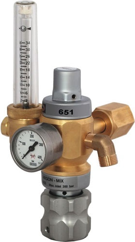 HARRIS Hochleistungsdruckminderer 651-30FLAR ArgonCO₂ 200 bar W21,8 x 1/14 ″ RH