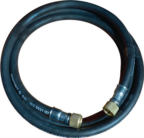 CONZELMANN Gasschlauch Länge 1,8 m Innen-Ø 6,3 mm Wandstärke 3 mm schwarz