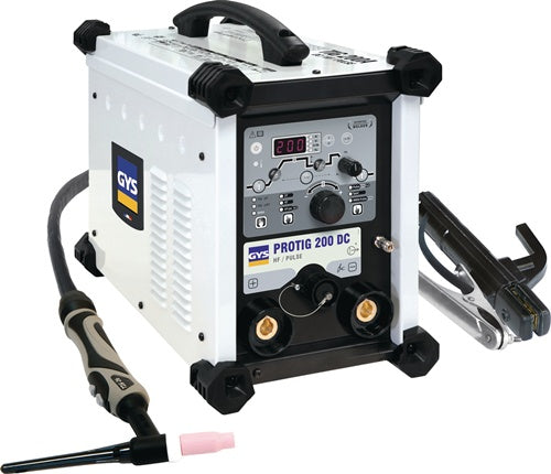 GYS TIG-Schweißanlage PROTIG 200 DC HF mit Zubehör 5-200 A gasgekühlt