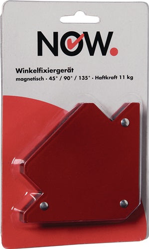 NOW. Winkelfixiergerät im roten Blisterpack, mit Metallbefestigung und Haltezunge