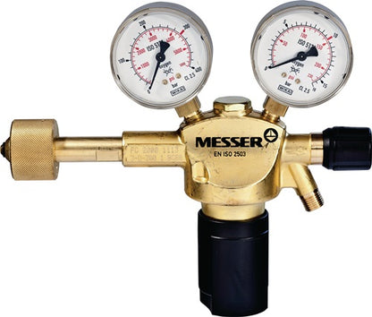 Flaschendruckminderer mit zwei Manometern, Messinggehäuse, MESSER CONSTANT 2000