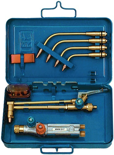 MWW Schweiß- und Schneidgarnitur D17 4 Schweißeinsätze 0,5 - 6 mm Schneidbereich 5 - 60 mm Keilschlitzdüse