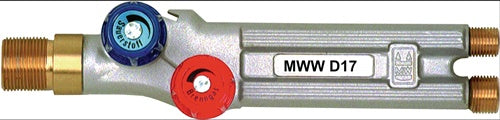 MWW Griffstück D17 Druckguss-Messing W 21,4 x 20 Gg 17 mm
