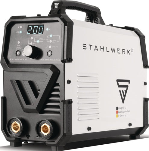 STAHLWERK Elektrodenschweißgerät ARC 200 Puls Pro mit Zubehör 10-200 A