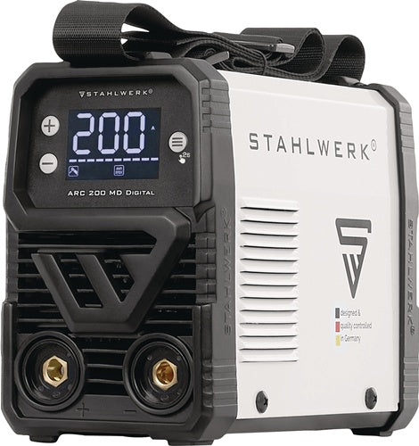 STAHLWERK Elektrodenschweißgerät ARC 200 MD Digital mit Zubehör 10-200 A