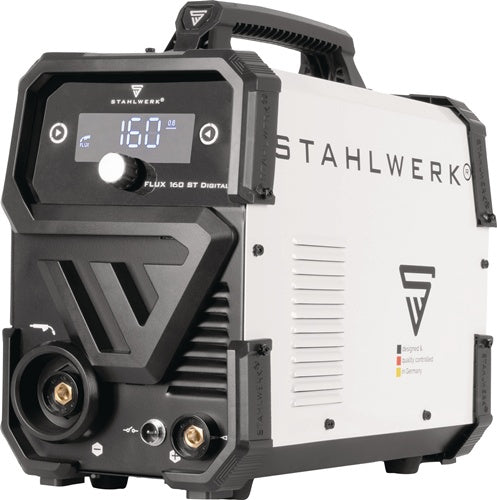 STAHLWERK Fülldrahtschweißgerät FLUX 160 ST Digital mit Zubehör 20-160 A gasgekühlt