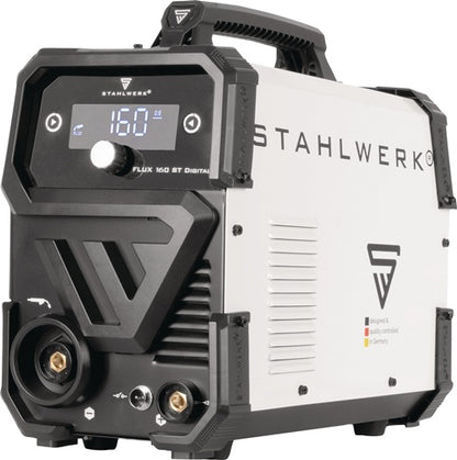 STAHLWERK Fülldrahtschweißgerät FLUX 160 ST Digital mit Zubehör 20-160 A gasgekühlt