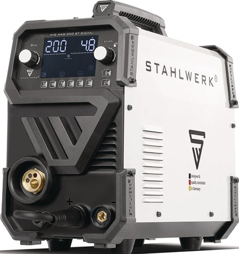 STAHLWERK MIG/MAG-Schweißanlage MIG MAG 200 ST Digital mit Zubehör 20-200 A gasgekühlt
