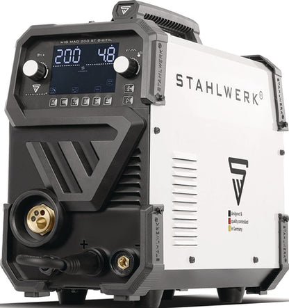 STAHLWERK MIG/MAG-Schweißanlage MIG MAG 200 ST Digital mit Zubehör 20-200 A gasgekühlt