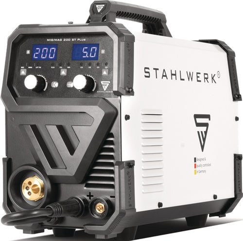 STAHLWERK MIG/MAG-Schweißanlage MIG MAG 200 ST Plus mit Zubehör 20-200 A gasgekühlt