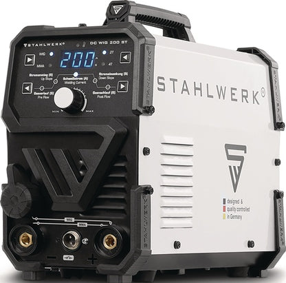 STAHLWERK TIG-Schweißanlage DC WIG 200 ST mit Zubehör 10 - 200 A10 - 160 A gasgekühlt